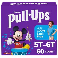 Potty Ups Boys Training Pants 5T-6T 46 lbs 60 Count Underwear Pull