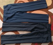 Vtg 70s / 80s Levis Polyester Pants  Blue Sta Prest  Black Jean Style 32 X 31
