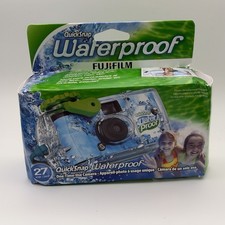 Fujifilm QuickSnap Waterproof Disposable Film Camera 27 Exposures NEW Exp 2028