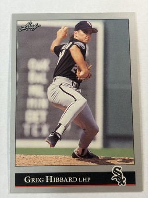 1992 Leaf Greg Hibbard Chicago White Sox LHP MLB Baseball Card #169 NM