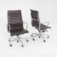 2015 Herman Miller Eames Aluminum Group Executive Desk Chair in Brown 19x Avail