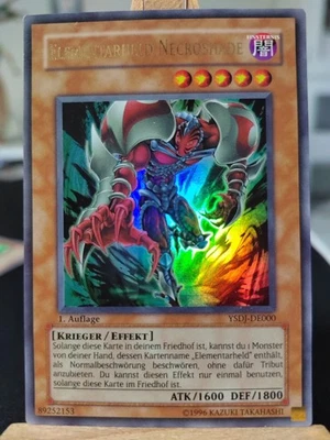 ELEMENTAR-HELD NECROSHADE - YSDJ-DE000 Ultra Rare / 1. Auflage Excellent # - Bild 1 von 2