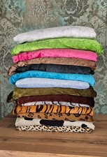 verschiedene Pannesamt Felloptik Fellimitat Stoffe Tischdecke Dekostoff