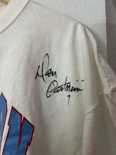 Vintage 90s Houston Oilers Signed Pro Line Team Issued T Shirt - Picture 4 of 7