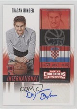 2016 Panini Contenders Draft Picks International Ticket Dragan Bender Auto 5l1