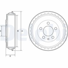 Bremstrommel Hinten für Skoda Fabia IV PJ3 VW Polo VI AW1 BZ1 AE1 Seat ab 17->