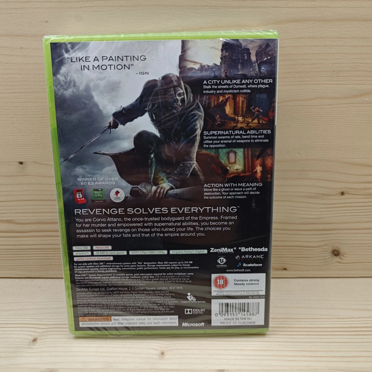 Dishonored - Pal Reino Unido nuevo para Microsoft Xbox360