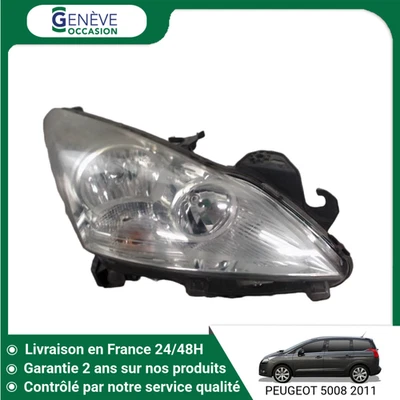 🇫🇷 PHARE DROIT PEUGEOT 5008 ➤6206N9 ♻️ - Photo 1/3