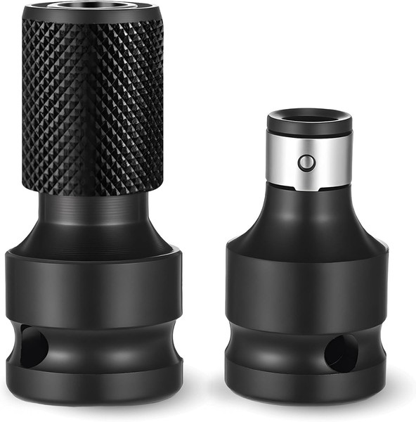 Schlagschrauber Bit Adapter 1/2 Auf 1/4 Zoll Bithalter Stecknuss ZubehöR FüR Sch-image