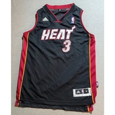 Miami Heat Dwyane Wade 3 Adidas NBA Youth Basketball Jersey Black