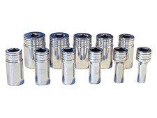 Snap On 11 Piece 3/8” Drive 6 Point SAE Semi Deep Socket Set 1/4 to 7/8” 211FSSY Snap On 11 Piece 3/8” Drive 6 Point SAE Semi Deep Socket Set 1/4 to 7/8” 211FSSY