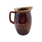 Vintage Hull USA Pottery Oven Proof Brown Drip Glaze Small  Pitcher 7” EUC