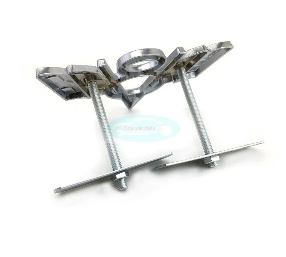 V8 Italy IT Grille Grill Emblem Black Metal Chrome Front Badge For Lamborghini - Image 4 of 4