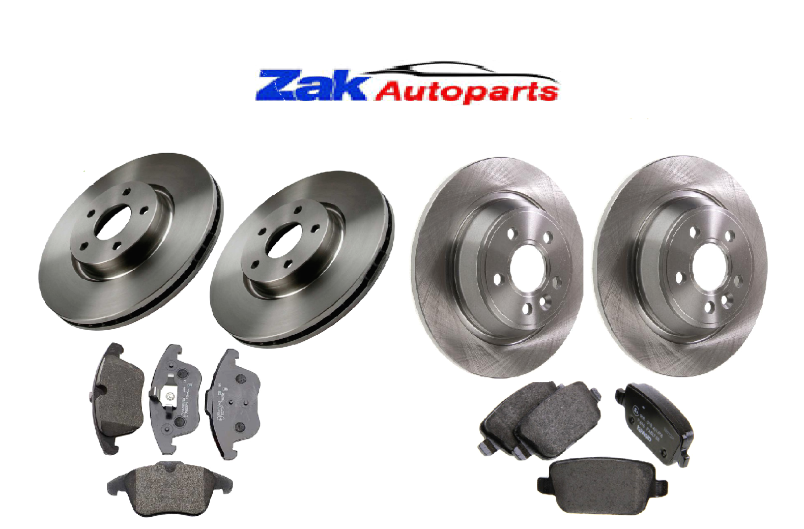 FOR FORD MONDEO MK4 (20072015) FRONT & REAR BRAKE DISCS AND BRAKE PADS