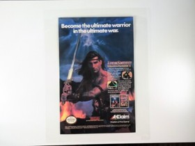 1989 Laminated Ironsword Nintendo Ad - Wizards & Warriors II NES Game