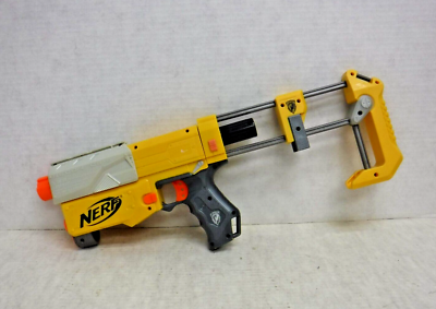 Yellow NERF Recon CS-6 N-Strike Elite 2007 Dart Gun W/ Stock FRS-1