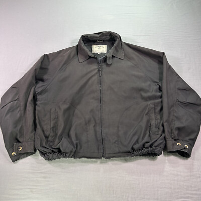 #ad #ad VINTAGE Aberdeen Jacket Mens XXL Red Harrington Windbreaker Chore Barn Lined * $19.90