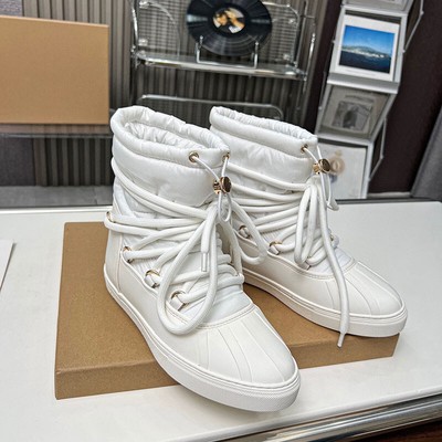 INUIKII Women's Leather Down Boots with Thick Soles