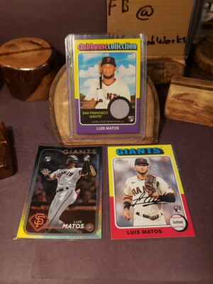 LUIS MATOS 2024 TOPPS HERITAGE CLUBHOUSE COLLECTION JERSEY RELIC RC #CCR-LMA +28