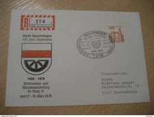 SPAICHINGEN 1978 To Erndtebruck Exhibition Registered Cancel Cover GERMANY