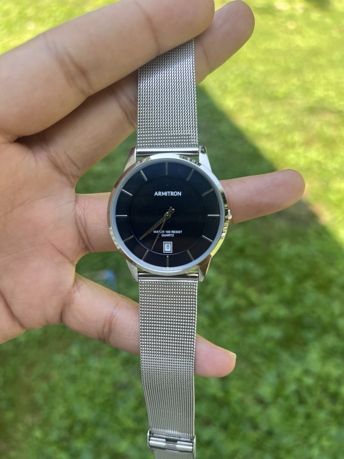 Armitron Men's Classic  Date Function Mesh Bracel… - image 2