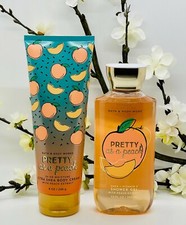 Bath and Body Works Pretty As A Peach Duo Set Shower Gel, Ultra Shea Body Cream