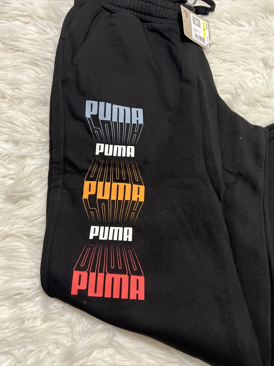 Puma tapered discount fleece pants mens