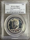 1964 Silver Proof Accented Hair Kennedy Half Dollar PCGS PR65