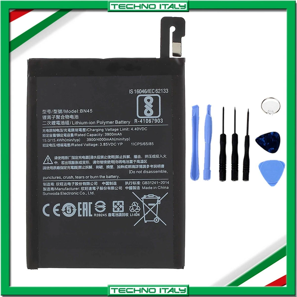 Xiaomi RedMi 5 BN35 Battery 3.85V-12.7Wh 3300mAh Li-ion - Foto 7