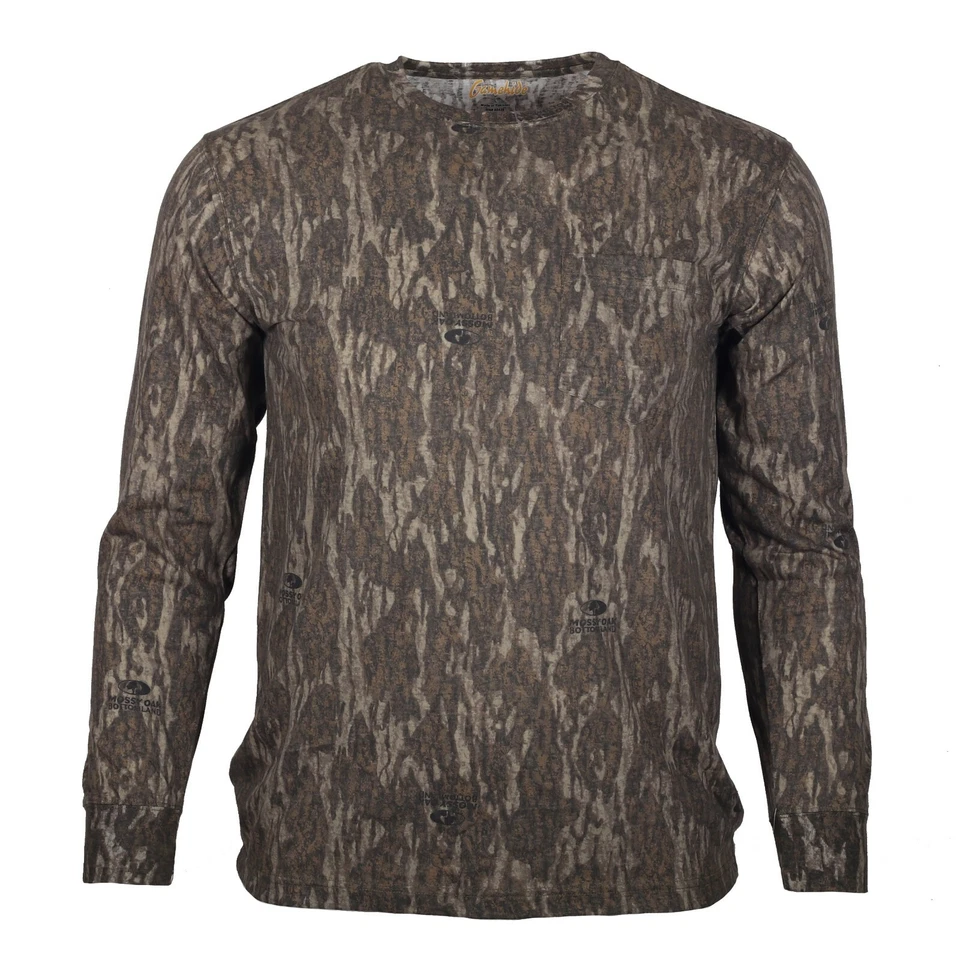 Gamehide Men's Woodsman Long Sleeve Cotton Camo Hunting Tee Shirt