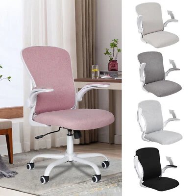 Home Office Chair Swivel Computer Desk Seat Flip-up Armrest Ergonomic Study Work
