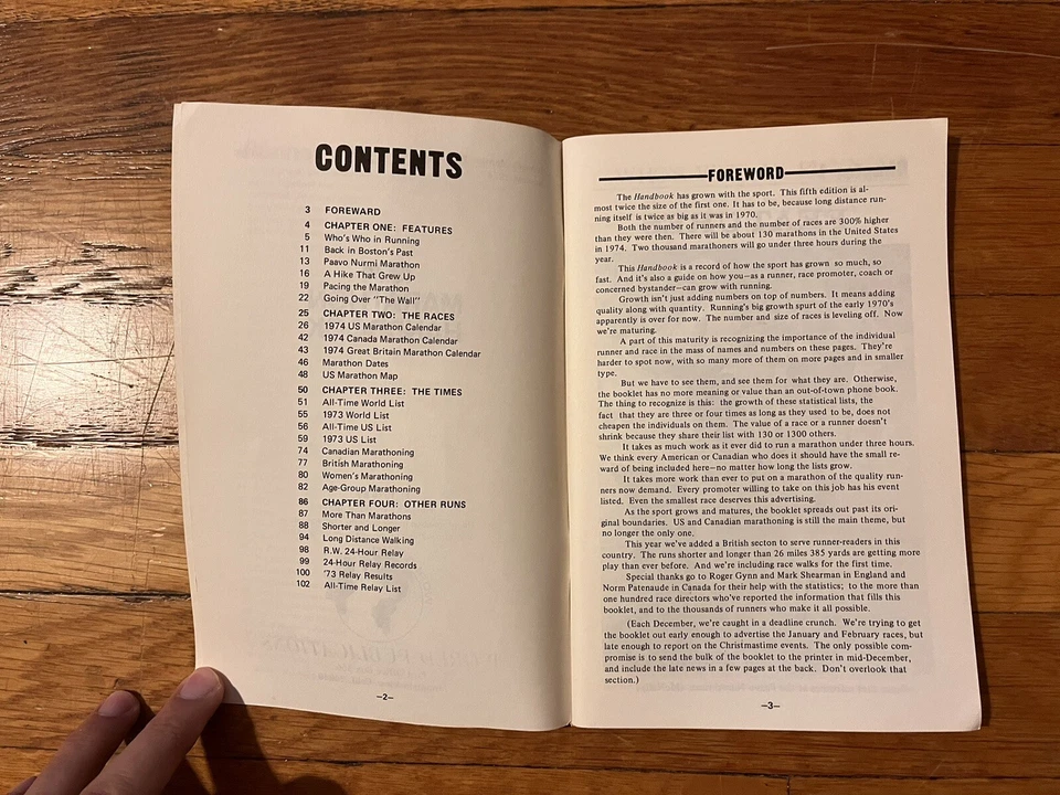 1974 Marathon Handbook Runner's World Booklet of the Month #31 1974 - Image 4 of 4