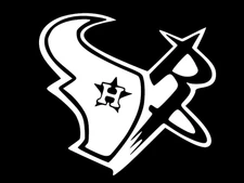 HOUSTON TEXANS ASTROS ROCKETS Vinyl Decal Car Window Sticker CHOOSE SIZE COLOR