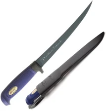 Marttiini Kitchen Knife 7.5" Black Stainless Steel Fillet Blade Rubber Handle