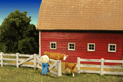 Monroe Models HO Barn Yard Fence Kit Scale 170' 51.8m 2310