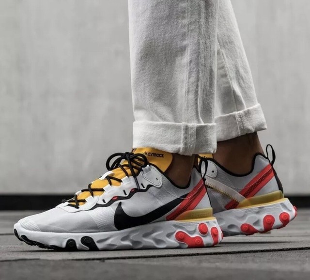 nike react element 55 tour yellow