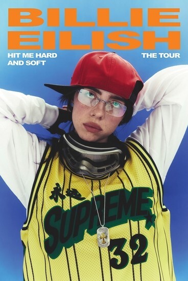 BILLIE EILISH POSTER 2024-25 HIT ME HARD AND SOFT TOUR NEW 24x36
