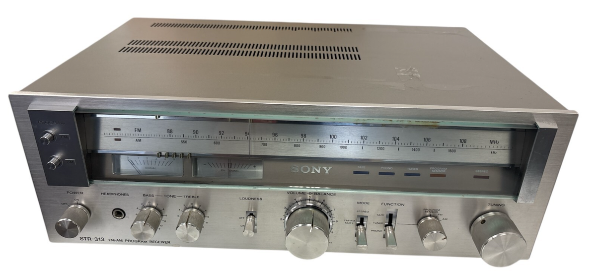 SONY STR-313 AM-FM STEREO RECEIVER WITH PROGRAM SENSOR | eBay