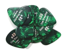 Dunlop Guitar Picks 12 Pack Celluloid Green Pearl Extra Heavy