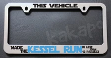 This Vehicle Made The Kessel Run..Star Wars Millennium Falcon Chrome Plate Frame