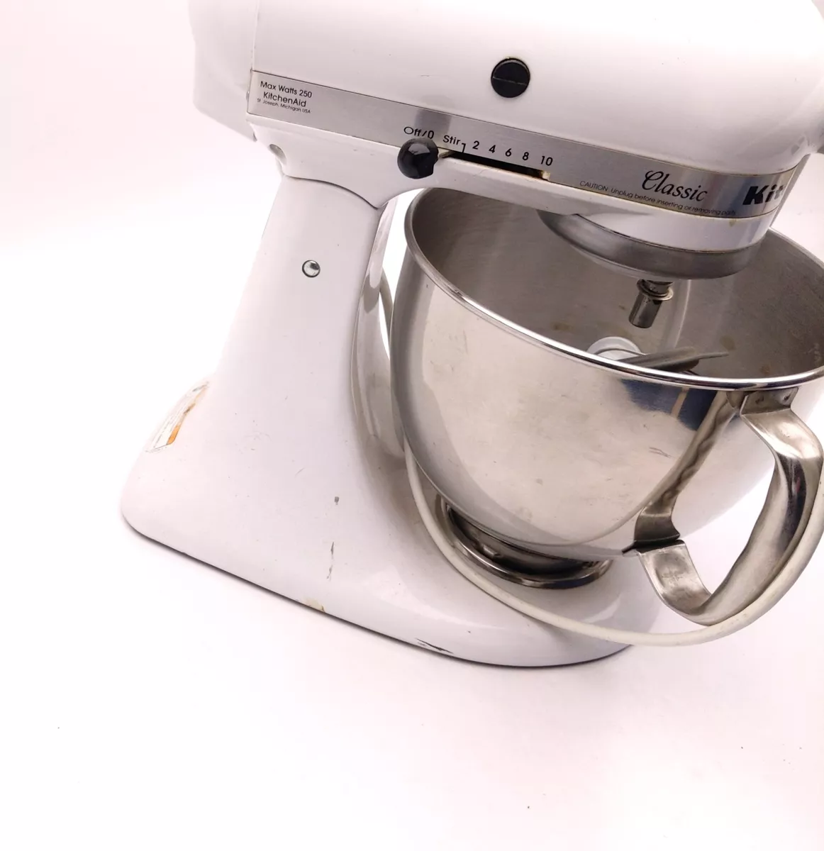 Kitchenaid Classic White For Parts Repair Turns On Bushings Need Replacement