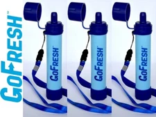 GoFresh 3-PK Personal Water Filters gives 4,500 Liters of Pure Water on the Go!
