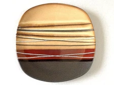 Home Trends Bazaar Brown Salad/ Appetizer Plate 8 5/8" x 8 5/8"