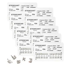 10XDental Orthodontic Metal Bracket Braces Standard Roth 022 345Hooks 20Pcs/pack