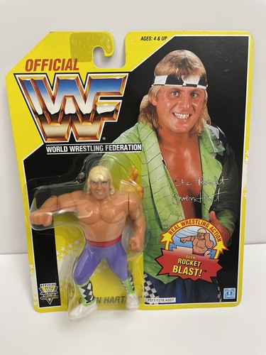 Vintage 1993 Hasbro WWF WWE Yellow Card Series 7 O...