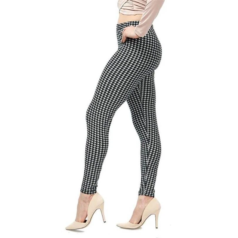 Mujer Informal Floral Estampado Algodón Leggings Moda Graffiti Suave Pantalones Foto 4 de 4