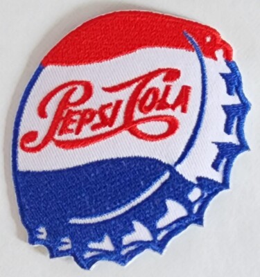 Pepsi Cola Embroidered iron on patches  2 1/2 x 3''