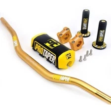 NEW ProTaper Handlebars Dirt Bike Fat Bars 1 1/8''  Pad Grips Motorcycle Handle