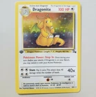 1st ed Dragonite Foil - Fossil 4/62 - First Edition Holo Pokemon WotC - See Pics