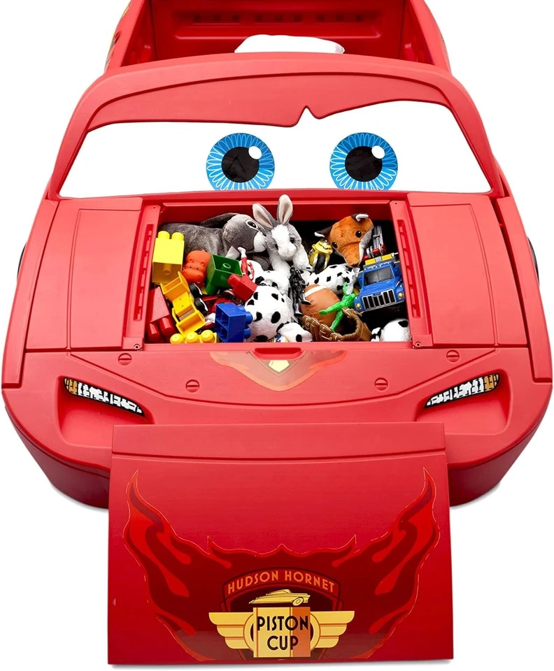Disney Pixar Cars Lightning McQueen Toddler-To-Twin Bed With Built In Toy Box - Image 3 of 4